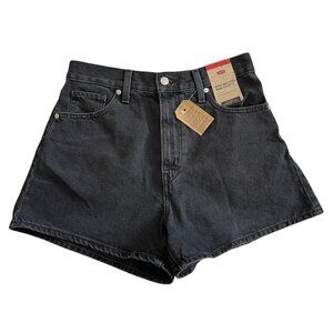 Levis Black High Waisted Mom Shorts Size 29 New With Tags